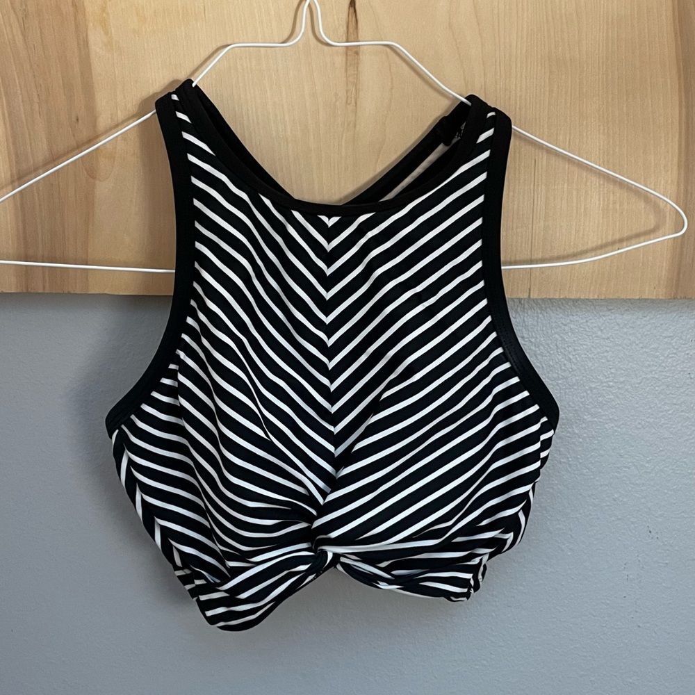 black and white bathing suit top never worn